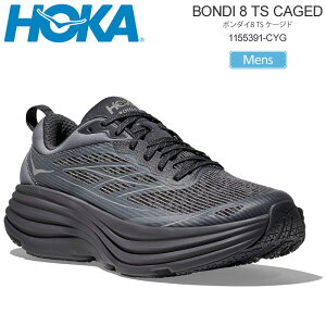 �z�J HOKA �����j���O�V���[�Y ���� �����Y �X�e���X �e�b�N �{���_�C8 TS �P�[�W�h STEALTH TECH BONDI 8 CAGED �`���R�[���O���[ �O���[�X�J�C�Y 1155391 2025AW snk�y�C�z2507ripe
