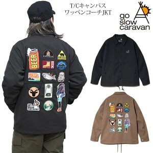 �S�[�X���[�L�����o�� go slow caravan �R�[�`�W���P�b�g �����Y T/C�L�����o�X���b�y���R�[�`JKT 350230 2025AW�y���z2510ripe�y�ԕi�����E���b�s���O�s�z_25WS