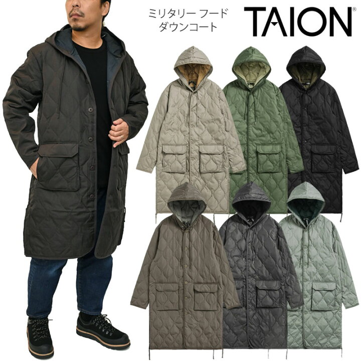 楽天市場】タイオン TAION ダウン メンズ レディース ミリタリー 