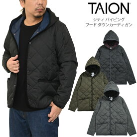 タイオン TAION ダウン メンズ レディース シティ パイピングフード ダウンカーディガン 106CI 2025AW【服】2512ripe【返品交換・ラッピング不可】_25WS