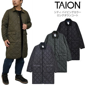 タイオン TAION ダウン メンズ レディース シティ パイピングカラー ロングダウンコート 109CI-LONG 2025AW【服】2512ripe【返品交換・ラッピング不可】_25WS