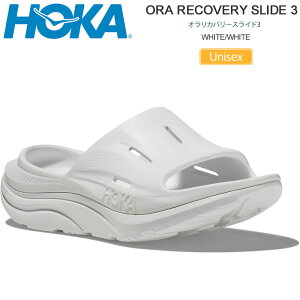 �z�J HOKA �T���_�� �����Y ���f�B�[�X �I�����J�o���[�X���C�h3 ORA RECOVERY SLIDE 3 �z���C�g 1135061-WWH 2026SS sdl�y�C�z2603ripe