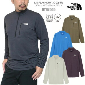 �U�E�m�[�X�E�t�F�C�X THE NORTH FACE T�V���c ���� �����Y �����O�X���[�u �t���b�V���h���C3D�W�b�v�A�b�v L/S FLASHDRY 3D Zip Up NT62505 2026SS�y���z2603ripe[M�� 1/1]