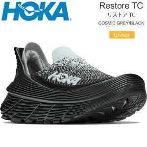 �z�J HOKA �����j���O ���J�o���[�V���[�Y ���� �X�j�[�J�[ �����Y ���f�B�[�X ���X�g�ATC RESTORE TC �R�Y�~�b�N�O���[/�u���b�N 1134532-CMCGR 2026AW snk�y�C�z2607ripe