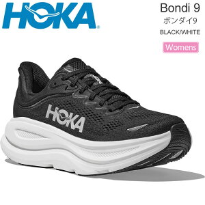 �z�J HOKA �����j���O�V���[�Y ���� ���f�B�[�X �{���_�C9 BONDI 9 �u���b�N/�z���C�g 1162012-BWHT ���M�����[�� 2026AW snk�y�C�z2607ripe