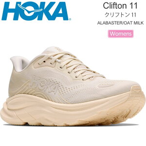 �z�J HOKA �����j���O�V���[�Y ���� ���f�B�[�X �N���t�g��11 CLIFTON 11 �A���o�X�^�[/�I�[�g�~���N 1176573-ALK ���M�����[�� 2026AW snk�y�C�z2607ripe