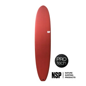 《P5倍》 〈23NSP0401〉 Long Board 8'0" Protech NSP Red Tint color《デッキパッドプレゼント》 ロングボード オールラウンド サーフィン サーフボード EPS CNC ハンドフィニッシュ EPSカスタムボード 正規品