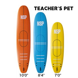 《P5倍》 【お値下げしました】TEACHER'S PET SOFTBOARD NSP ソフトボード エヌエスピー ロング ロングボード サーフィン サーフボード 正規品 初心者 ビギナー ポジションガイド ソフトフィン付属 ポジションガイドライン付き