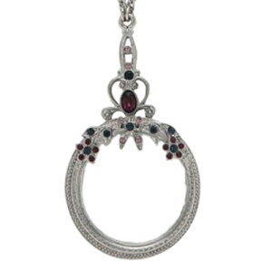 1928ジュエリー ヴィンテージデザイン ルーペペンダント アンティーク調 ヴィンテージ調 ゴスペル 機能的アクセサリー 母の日  拡大鏡