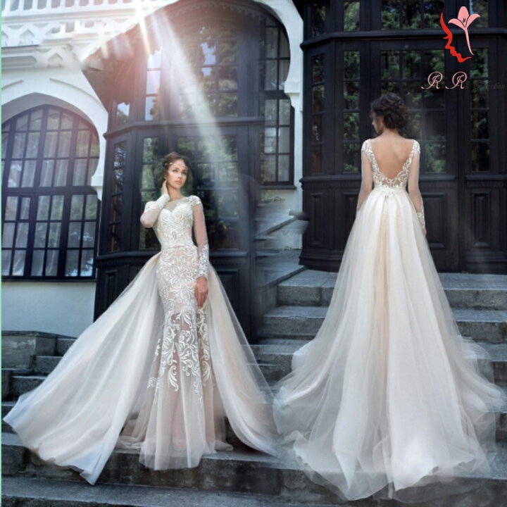 楽天市場】ウェディングドレス オーダーメイド 2way ロング  