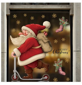 �N���X�}�X �E�H�[���X�e�b�J�[ �Ód�X�e�b�J�[ �E�H�[���V�[�� �������� ���ȔS�� �ʐ^�w�iB Merry Christmas ���� �X�� �� �K���X �h�A ���� DIY