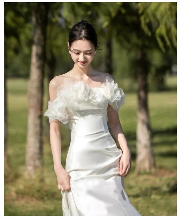 楽天市場】ウェディングドレスマーメイドス Aラインドレス 結婚式  