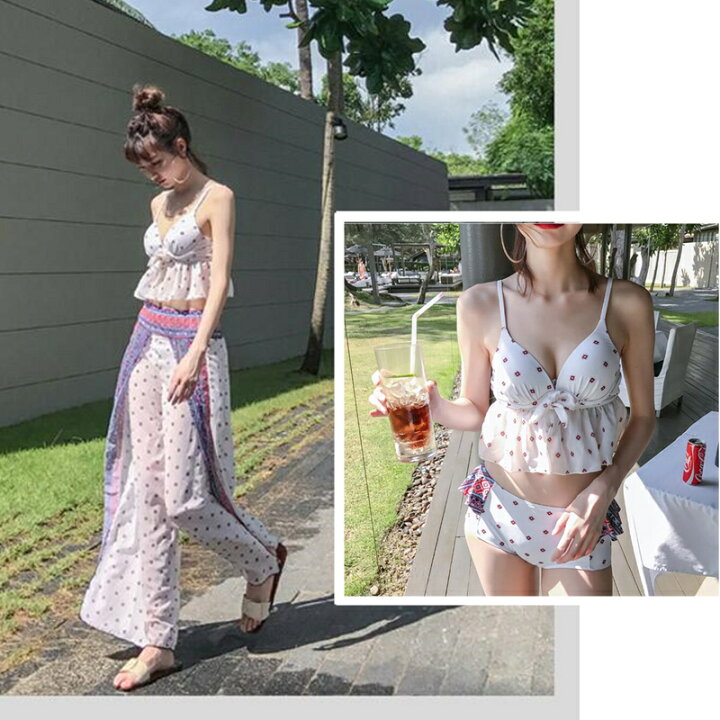 楽天市場 新作 水着 Mizugi17 194 3点セット ワンピース ショートパンツ 海 旅行 新婚旅行 温泉 海外 リゾート セレブ ハワイ旅行 グアム サイパン パリ島 セブ島 モルディブ パラオ タヒチ ハミルトン島 ドバイ 新婚旅行 Ririコレクション