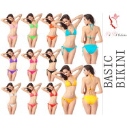Newタイプ追加 嬉しいパットあり ベーシックビキニ 11色 みせブラ フリーサイズ オールシーズン 無地の三…