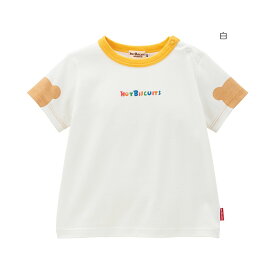 【★10倍＋2,000 1,000 限定クーポン】〇【ミキハウス・ホットビスケッツ】半袖Tシャツ6000【3,980円以上で送料無料(国内)】100cm白