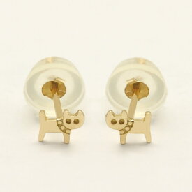 ピアス ゴールド pierce K10ゴールド ネコ ねこ 猫 キャット cat レディス 女性用 10金 10K