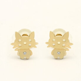 ピアス ゴールド pierce K10ゴールド ネコ ねこ 猫 キャット cat レディス 女性用 10金 10K