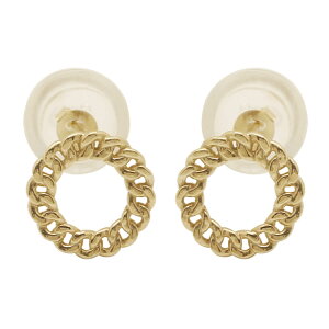 ピアス ゴールド pierce K10ゴールド 喜平チェーン ゴールド サークル アレルギー対応 レディス 女性用 10金 10K イエローゴールド