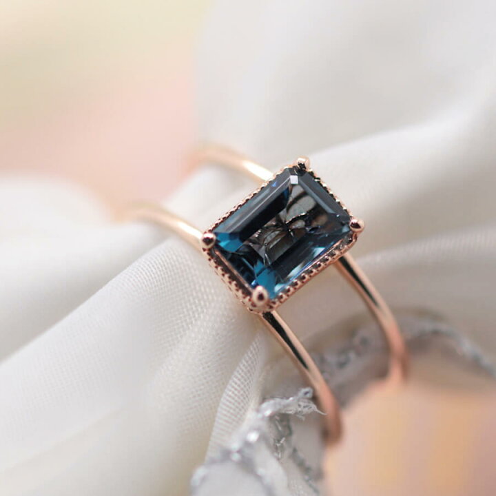 K18トパーズリング18金 