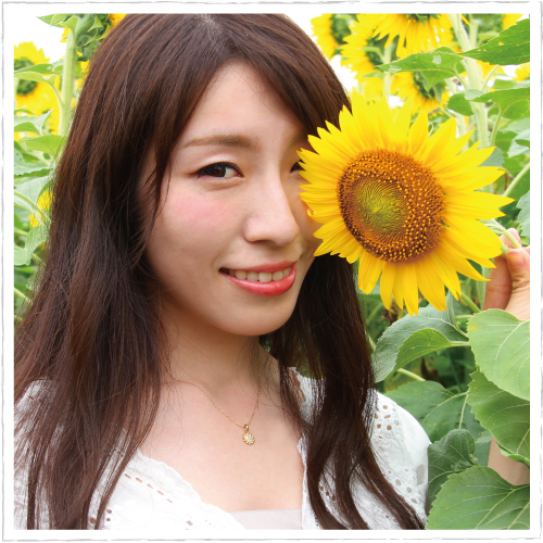 楽天市場】K18 ネックレス レディス sunflower ひまわり 向日葵 