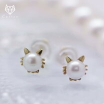 楽天市場】猫 ピアス パールの通販