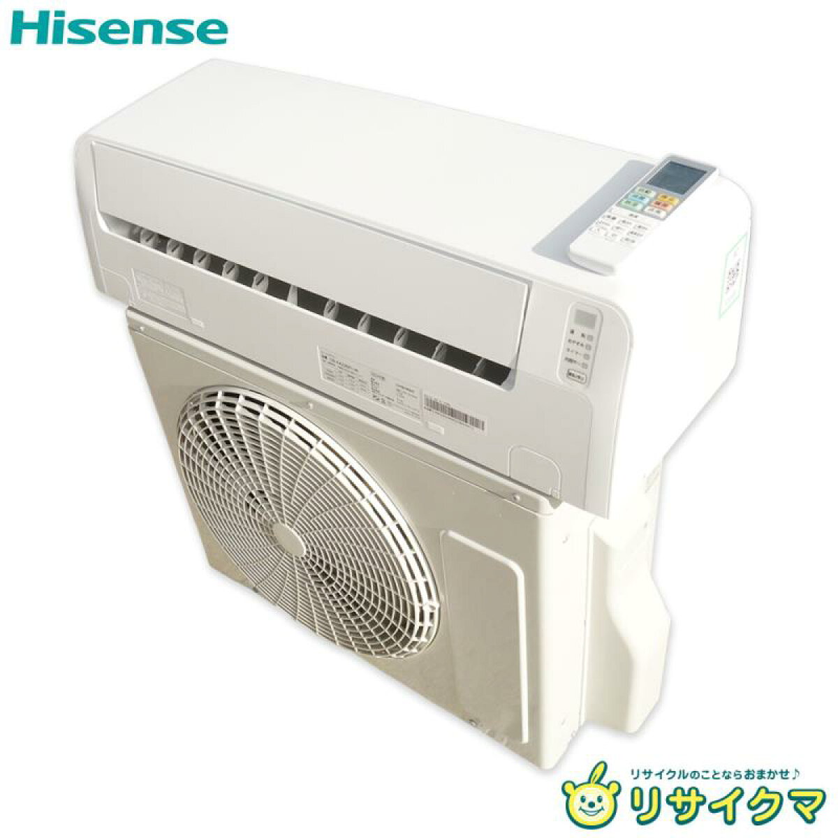 中古】M▽ハイセンス ルームエアコン 2021年 2.2kw 〜8畳 解凍洗浄搭載