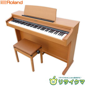 【中古】D▼ローランド デジタルピアノ 電子ピアノ キーボード 88鍵盤 椅子 ライトチェリー HP203-LC ■大型商品・送料別途必要■ (30585)