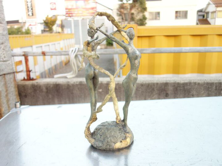 楽天市場】【中古】M▽ブロンズ像 彫刻 アート オブジェ 女性 裸婦 