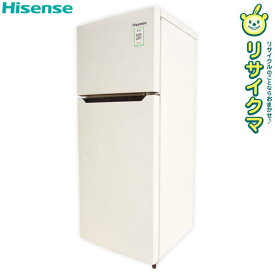 【中古】K▼ハイセンス 冷蔵庫 120L 2019年 2ドア 耐熱性能天板 単身 一人暮らし 寝室 ホワイト HR-B12C ■大型商品・送料別途必要■ (26973)
