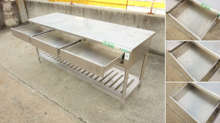 楽天市場】【中古】M▽タニコー 業務用 厨房 作業台 棚 ステンレス 