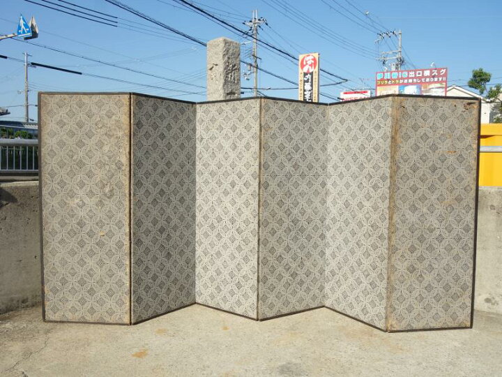 楽天市場】【中古】F▽屏風 扇面 まくり 貼り付け 色紙 和歌 掛け軸 六 