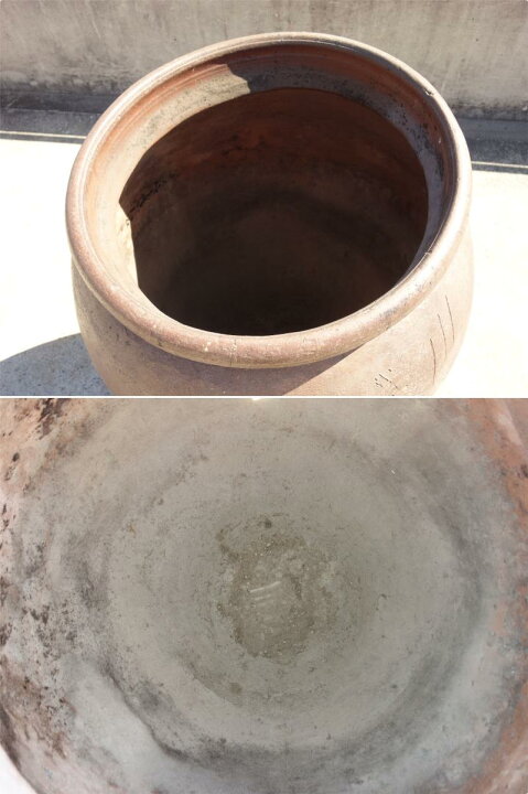 楽天市場】【中古】M▽古備前 水瓶 窯印有り 大壺 大水瓶 水甕 □大型 