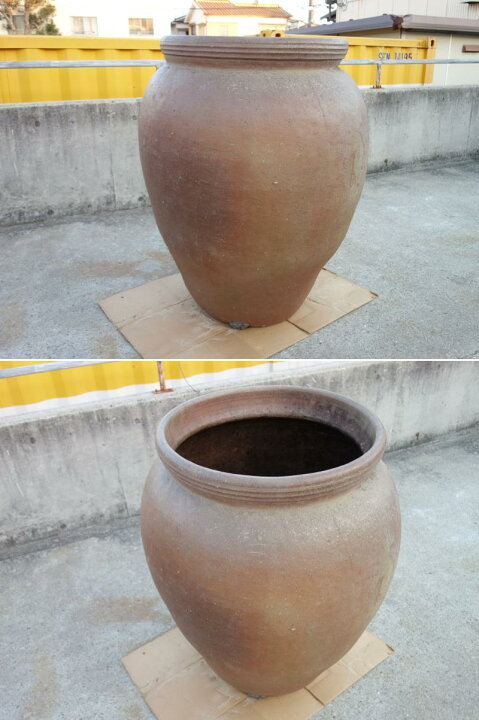 楽天市場】【中古】M▽古備前 水瓶 窯印有り 大壺 大水瓶 水甕 □大型 