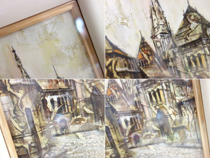 楽天市場】【中古】M▽竹内敏彦 サン・ピエール寺院 油彩画 □送料無料 