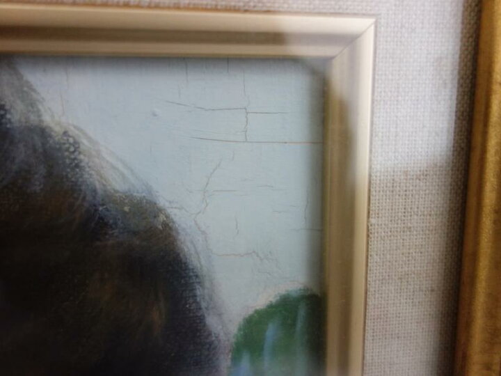 楽天市場】【中古】M▽斎藤光子 油彩 絵画 額縁 ソワレの女 F4 □送料 