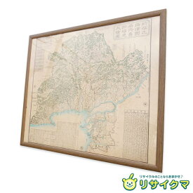 【中古】M▽新改正摂津国名所旧跡細見大絵図 江戸時代 古地図 大阪 兵庫 ポスター 額 ■送料無料対象外・送料別途必要■ (39960)