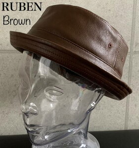 0a3wXq@3FWJ@ Ruben [x U[ |[NpC nbg GRU[ Vv i I[V[Y jp ECO LEATHER PORKPIE HAT