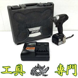 Q5418 送料無料！セール！オーバーホール済み【中古品】インパクトドライバ 14.4V 日立工機 WH14DKL 充電工具 締付【中古】