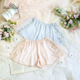 【20％OFF】リサマリ タップパンツ シュクリエ Risa Magli Risamagli ハーフパンツ ルームウェア パジャマ サテン 2501 2025274※返品交換不可