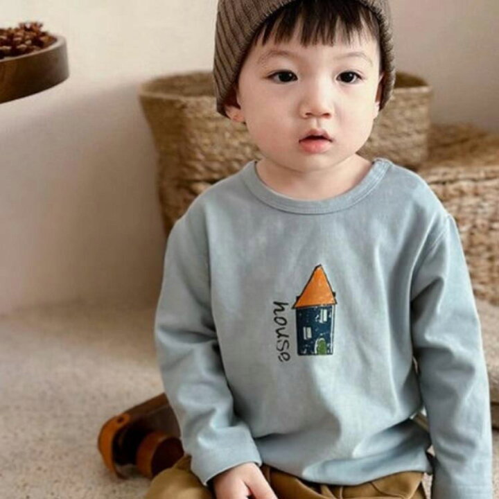 楽天市場】2枚セット ベビー Tシャツ プリント 長袖tシャツ 子供服  