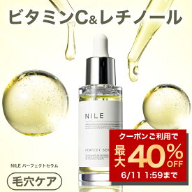 【6/11 01:59まで最大40%OFFクーポン!】NILE 美容液 パーフェクトセラム レチノール ビタミンC ボトル本体 詰め替え用ナイアシンアミド 毛穴 保湿 ハリ
