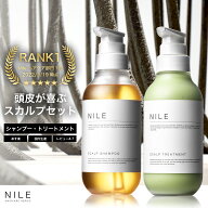 【7/19 19:59までまとめ買いで最大1000円OFF!】NILE シャンプー トリートメント セット 濃密泡スカルプシ…