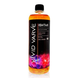 VIVID VARVE ISHTAR PH3の酸性カーシャンプー 水垢・水しみ・ウォータースポットなどミネラル汚れを強力除去 マンダリンの香り イオンデポジット 日本産 ビビッドヴァーヴ イシュタル 洗車用品