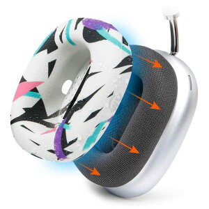WC SweatZ Max - Wicked Cushions �� Airpods Max �p�ی�C���[�p�b�h �J�o�[ |�h���ȒP�ɐ􂦂� |���S�ȃC���[�p�b�h�̊�����̕ی� |