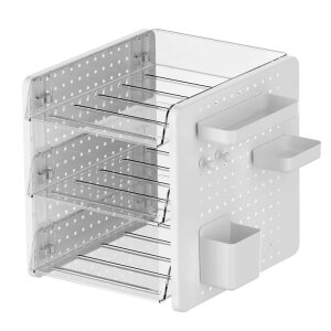 ikeem a4�f�X�N�g���[ a4���^�[�P�[�X �X���C�h�� �ςݏd�˂� 1�i2�i3�i4�i5�i�c�^ ���^ �v���X�`�b�N���u�� �c�u�� �t�@�C���P�[�X ���ރg���[ �X�^�b�L���O�g���[ �V���v���ł������ ���