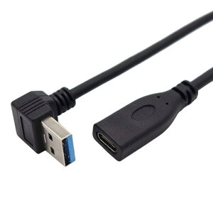 ViViSun USB Type C �P�[�u�� USB3.0 Type-C�ϊ��P�[�u�� 90�x L�^ USB-A�I�X to USB-C���X ���ϋv �}���[�d �����f�[�^�]��