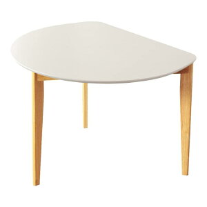 岩附 MARRON ダイニングテーブル 2人用 木製 半円形/円形 幅102.5cm/80cm