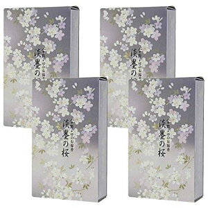 日本香堂(Nippon Kodo) 【セット品】宇野千代のお線香 淡墨の桜 バラ詰 (4個)