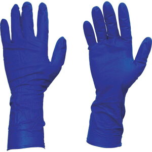 TRUSCO(トラスコ) 使い捨て 天然ゴム 手袋 L ブルー 青 粉なし 0.20 50枚入り TG プロテクト TGNL20BL TG L 0.20