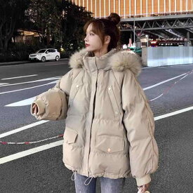 ダウンパーカー レディース 冬用 厚手 ショート丈 スリム 韓国 コットン ダウン入り 暖か ゆったり 普段使い